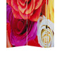 3 Panel Canvas Screen With Contrasting Flower Print, Multicolor By Benzara | Room Divider |  Modishstore  - 5