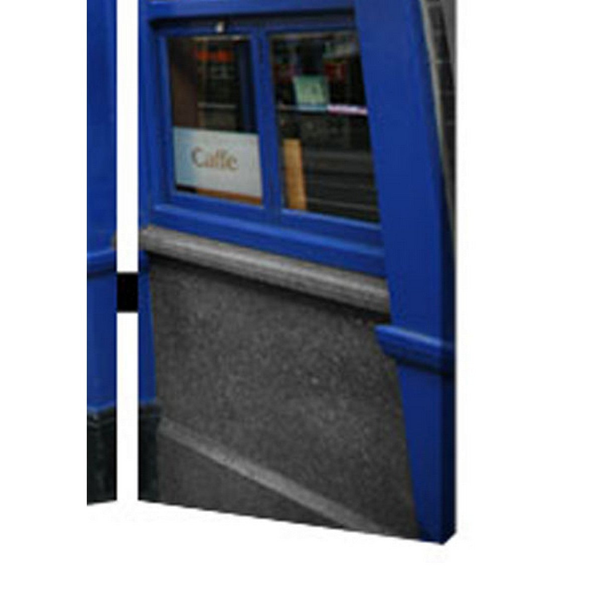 3 Panel Blue Eyed Maid Print Foldable Room Divider, Blue By Benzara | Room Divider |  Modishstore  - 4