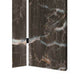 3 Panel Marble Print Canvas Room Divider, Dark Brown By Benzara | Room Divider |  Modishstore  - 3