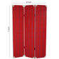 Transitional 3 Panel Wooden Screen With Nailhead Trim, Red By Benzara | Room Divider |  Modishstore  - 6