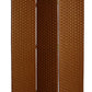Wooden Foldable 3 Panel Room Divider With Streamline Design, Dark Brown By Benzara | Room Divider |  Modishstore  - 3