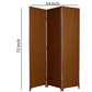 Wooden Foldable 3 Panel Room Divider With Streamline Design, Dark Brown By Benzara | Room Divider |  Modishstore  - 5