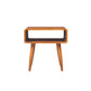 Rectangular Wooden End Table With Open Shelf And Splayed Legs, Brown By Benzara | Side Tables |  Modishstore  - 5