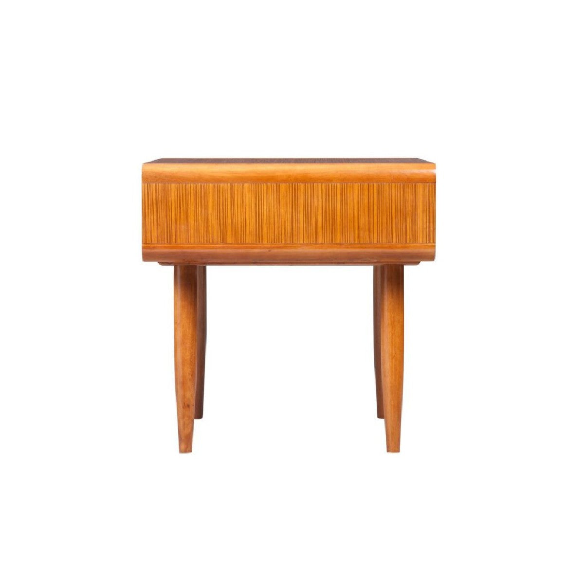 Rectangular Wooden End Table With Open Shelf And Splayed Legs, Brown By Benzara | Side Tables |  Modishstore  - 3
