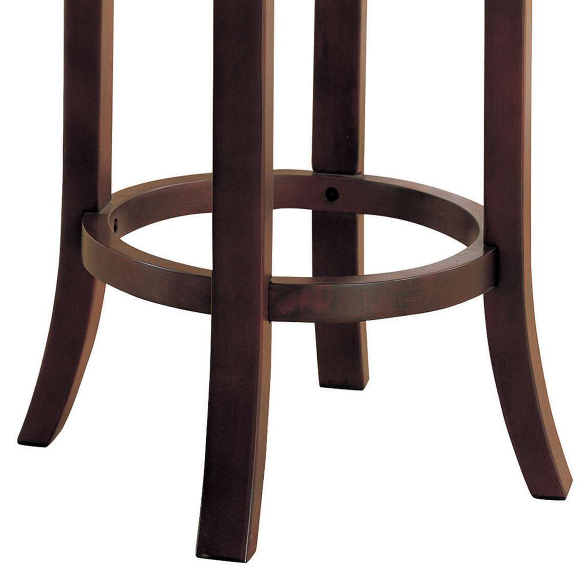 Contemporary 29" Swivel Bar Stool With Upholstered Seat, Brown ,Set Of 2  By Benzara | Bar Stools & Table |  Modishstore  - 3