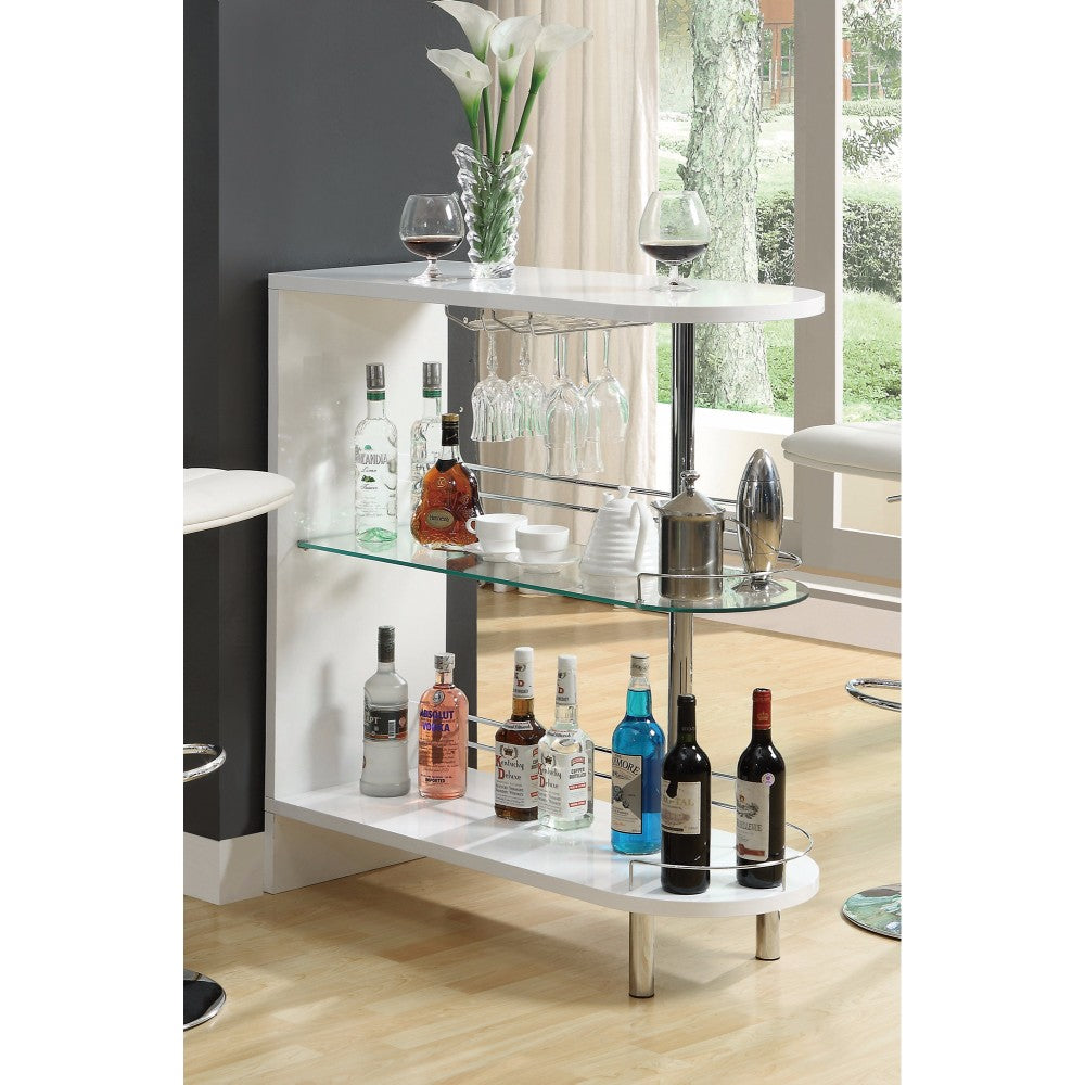 Beautiful Contemporary Bar Table, White  By Benzara | Bar Tables |  Modishstore 