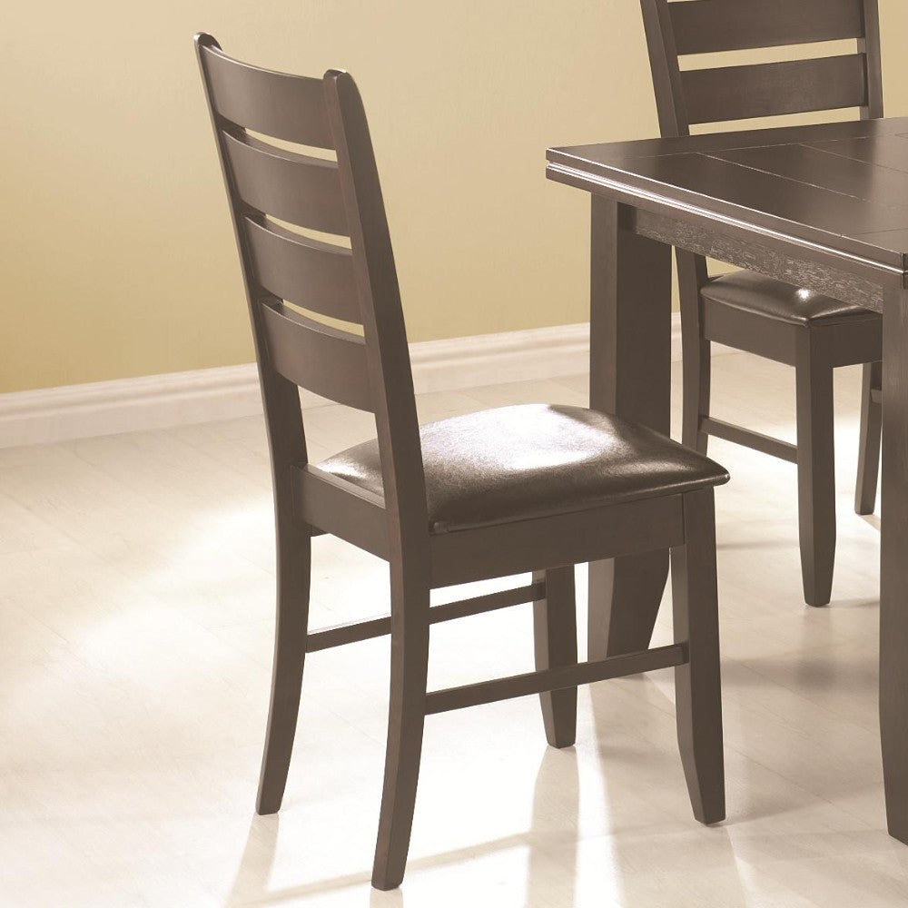 Wooden Dining Side Chair, Cappuccino Brown, Set Of 2 By Benzara | Dining Chairs |  Modishstore 