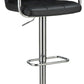 Grid Adjustable Swiveling Bar Stool, Black  By Benzara | Bar Stools |  Modishstore  - 3