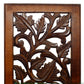 Mango Wood Wall Panel Hand Crafted With Leaves And Scroll Work Motif, Brown  By Benzara | Wall Decor |  Modishstore  - 3