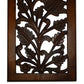 Mango Wood Wall Panel Hand Crafted With Leaves And Scroll Work Motif, Brown  By Benzara | Wall Decor |  Modishstore  - 2