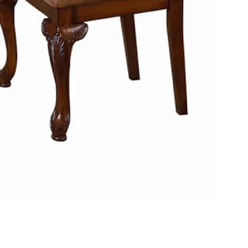 2 Piece Traditional Style Wooden Desk And Chair Set, Brown By Benzara | Desks |  Modishstore  - 2