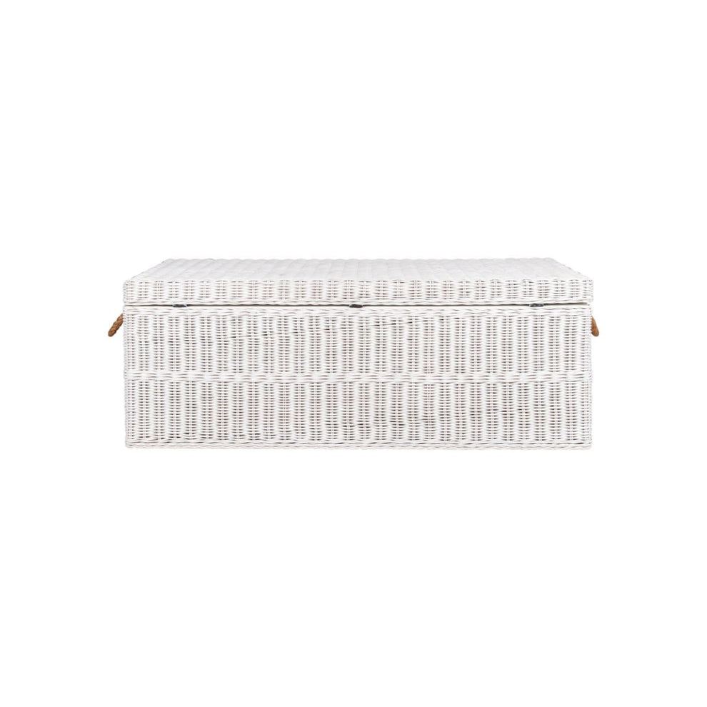 Boca Storage Bench-White by Jeffan | Bins, Baskets & Buckets | Modishstore - 2
