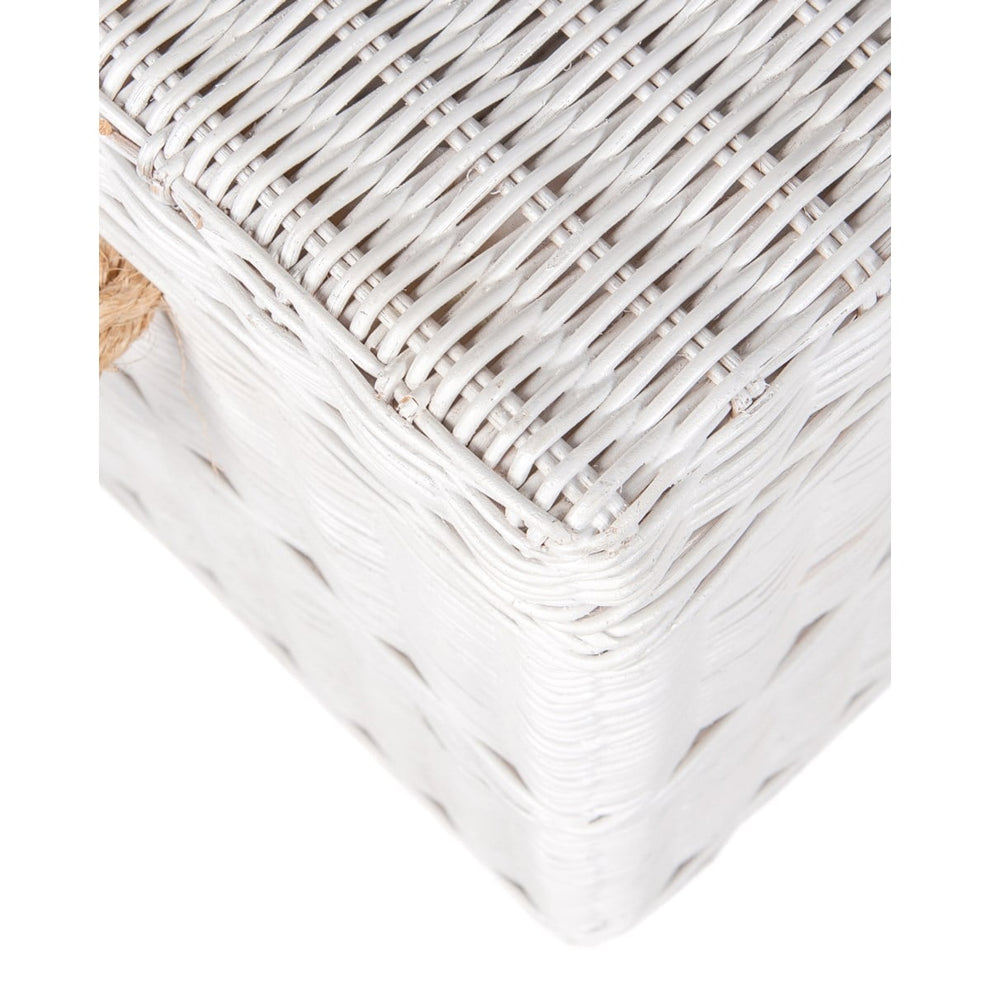 Boca Storage Bench-White by Jeffan | Bins, Baskets & Buckets | Modishstore - 5