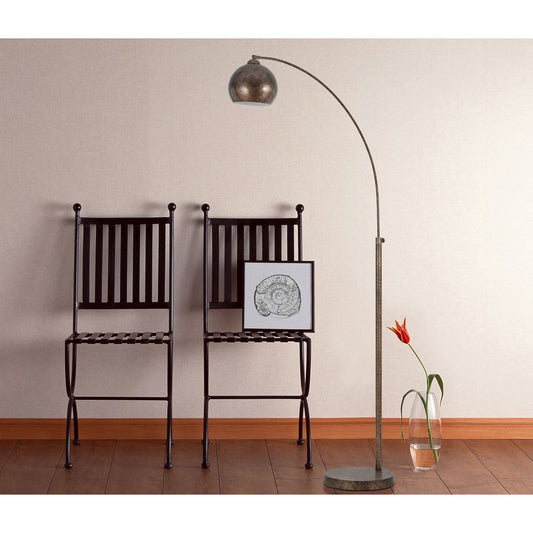 Cal Lighting BO-2030-1L-RU 100W Metal Arc Floor Lamp | Modishstore | Floor Lamps