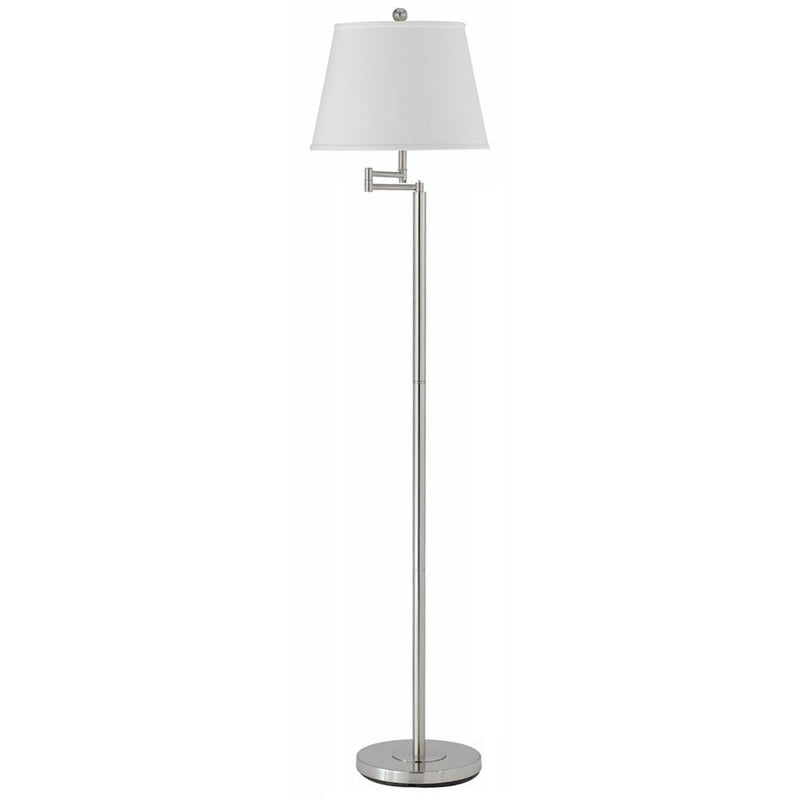 Cal Lighting BO-2077SWFL-BS 150W 3Way Andros Metal Swing Arm Floor Lamp | Modishstore | Floor Lamps