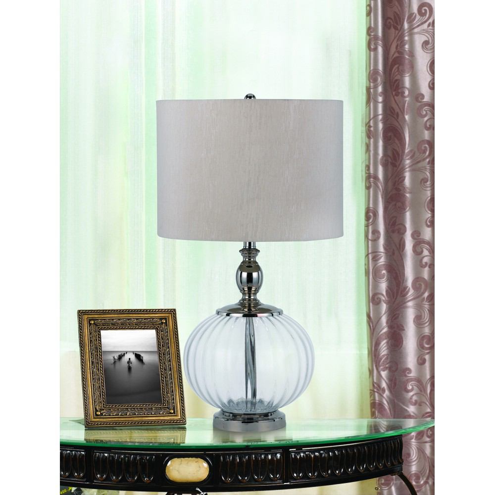 Cal Lighting BO-2287TB 150W 3 Way Merrill Glass Table Lamp | Modishstore | Table Lamps