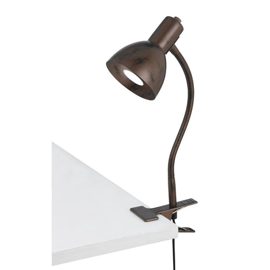 Cal Lighting BO-2605CL-RU Led Gooseneck Clamp On Lamp | Modishstore | Desk Lamps
