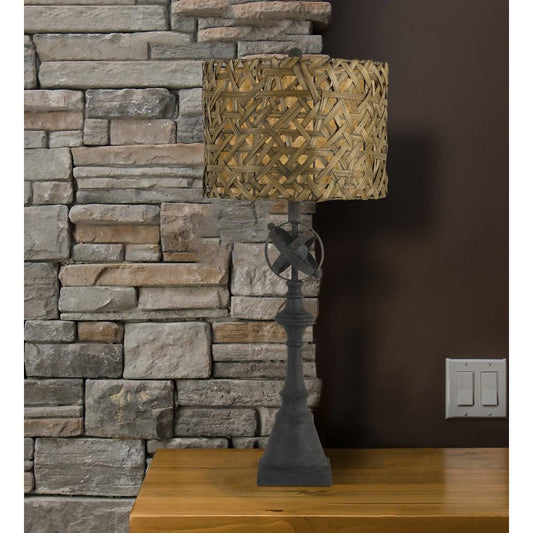Cal Lighting BO-2656TB 150W Deming Metal Buffet Lamp | Modishstore | Table Lamps