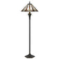 Cal Lighting BO-2717FL 60W X 2 Tiffany Floor Lamp-2