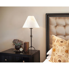 Cal Lighting BO-903TB 75W Iron Table Lamp With Pull Chain