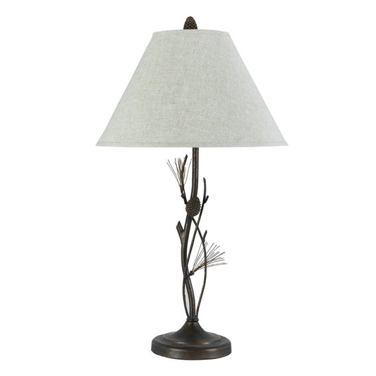 Cal Lighting BO-961TB 150W 3Way Pine Twig Iron Table Lamp | Modishstore | Table Lamps