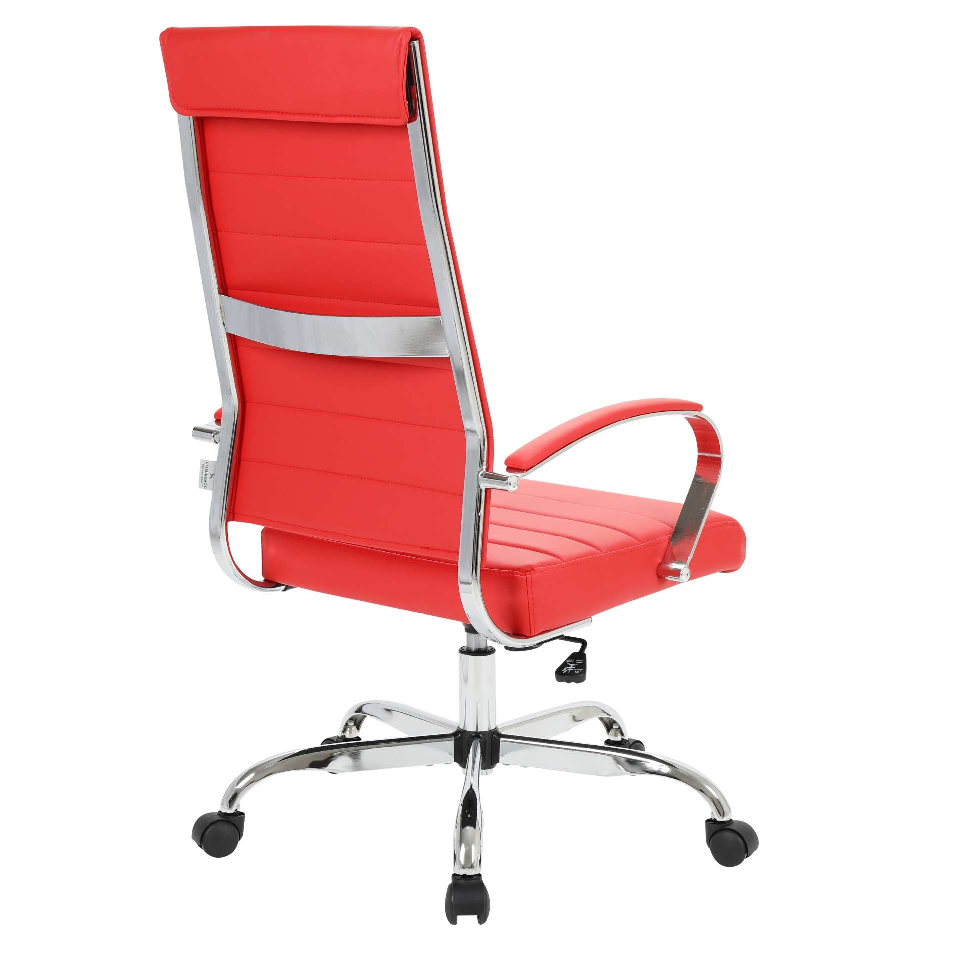 LeisureMod Benmar High-Back Leather Office Chair | Office Chairs | Modishstore - 15