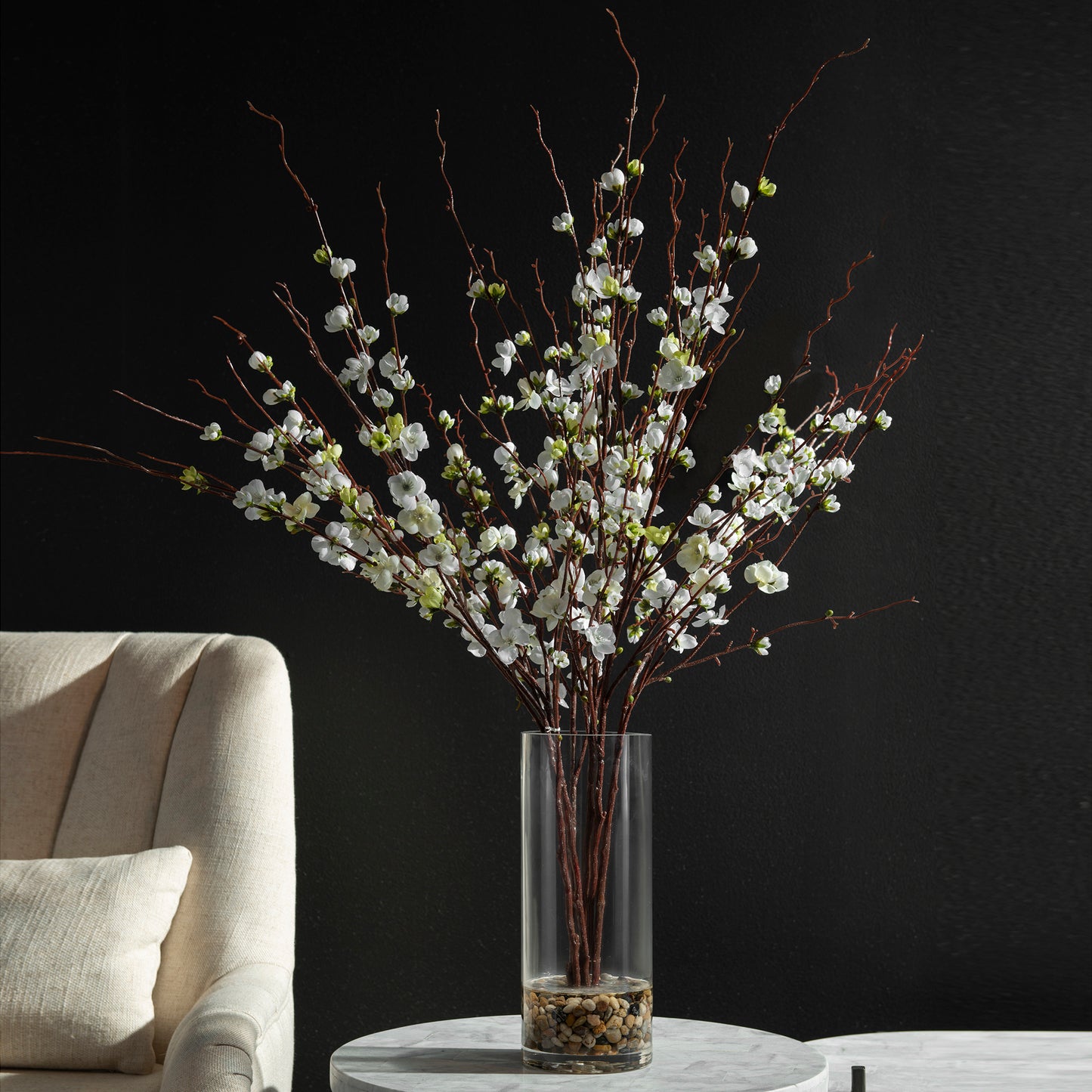 Uttermost Quince Blossoms Silk Centerpiece | Modishstore | Vases