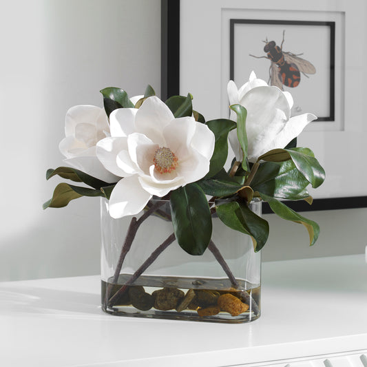 Uttermost Middleton Magnolia Flower Centerpiece | Modishstore | Vases