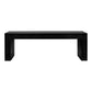 LAZARUS OUTDOOR BENCH BLACK | Modishstore | Outdoor Stools & Benches