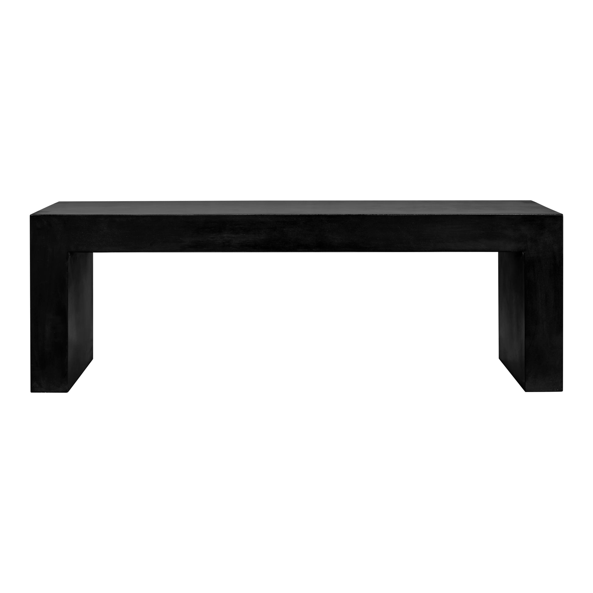 LAZARUS OUTDOOR BENCH BLACK | Modishstore | Outdoor Stools & Benches