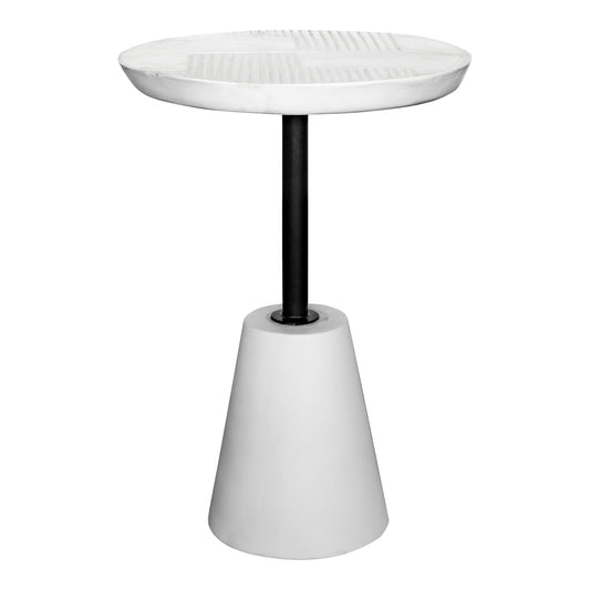 Moe's Home Foundation Outdoor Accent Table White | Modishstore | Accent Tables