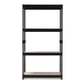 baxton studio cody black metal 4 shelf multipurpose shelving rack | Modish Furniture Store-3