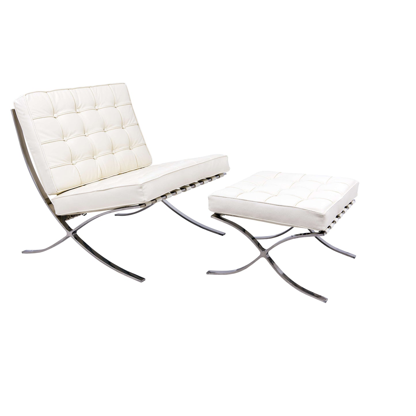 LeisureMod Bellefonte Style Modern Pavilion Chair & Ottoman | Lounge Chairs | Modishstore - 13