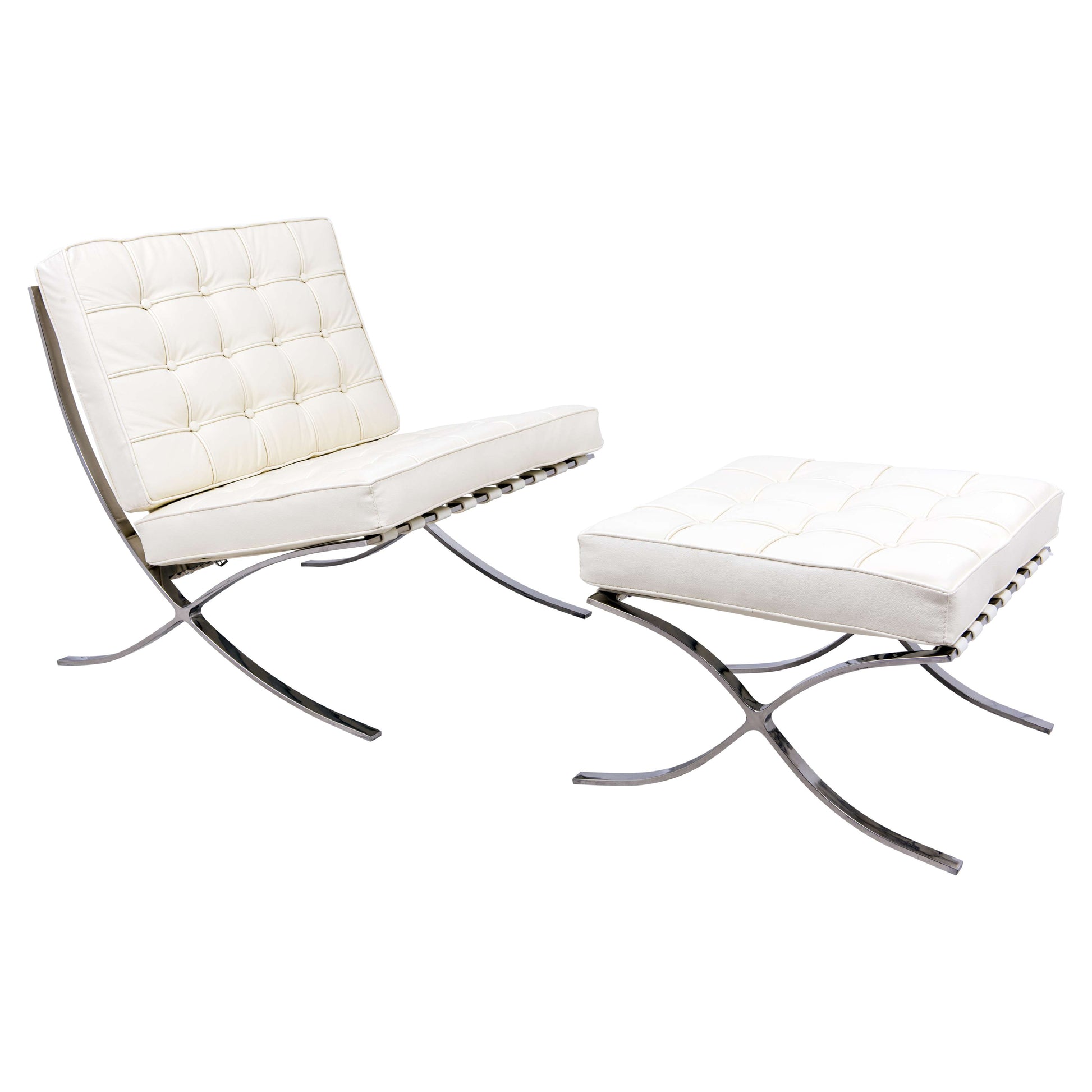 LeisureMod Bellefonte Style Modern Pavilion Chair & Ottoman | Lounge Chairs | Modishstore - 9