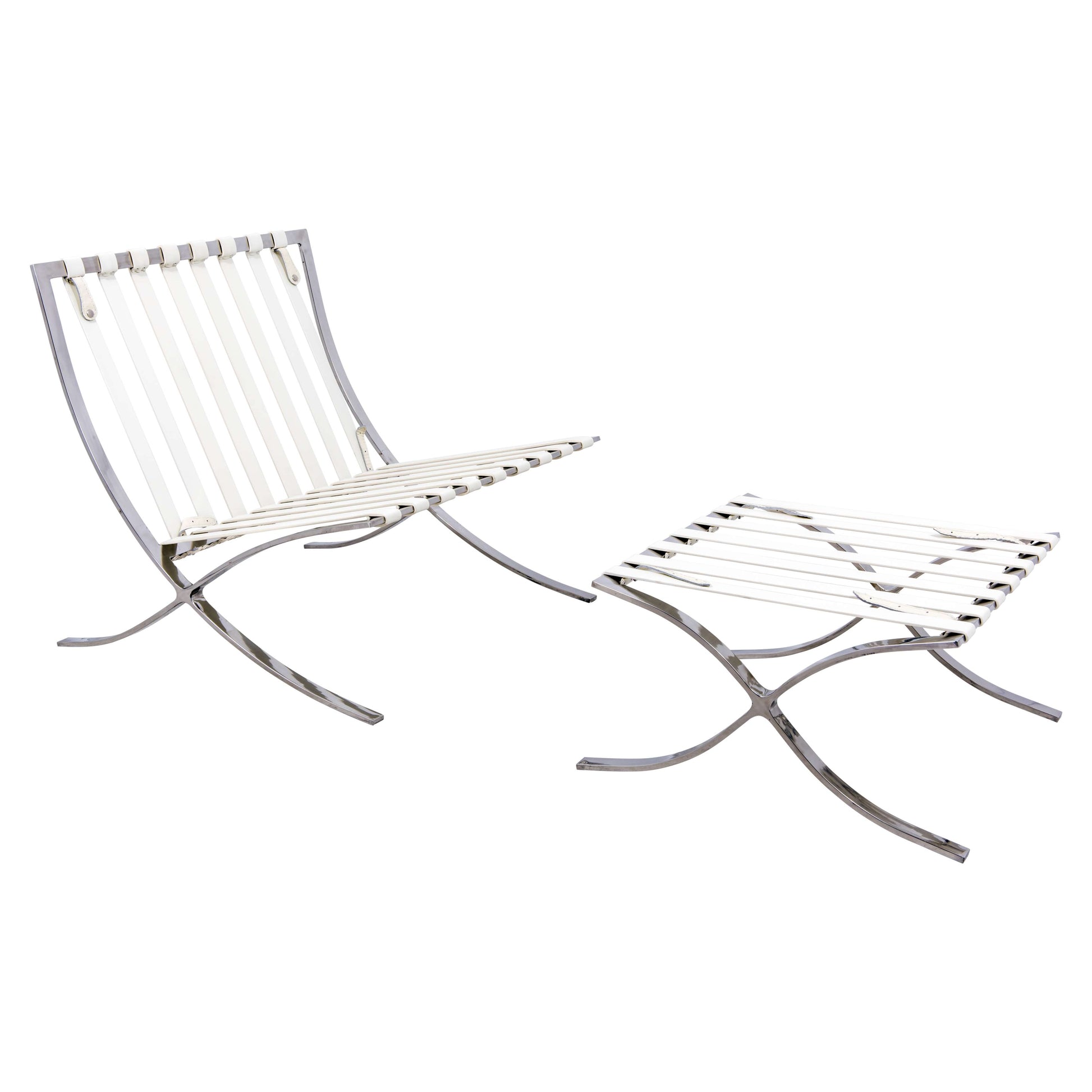 LeisureMod Bellefonte Style Modern Pavilion Chair & Ottoman | Lounge Chairs | Modishstore - 12