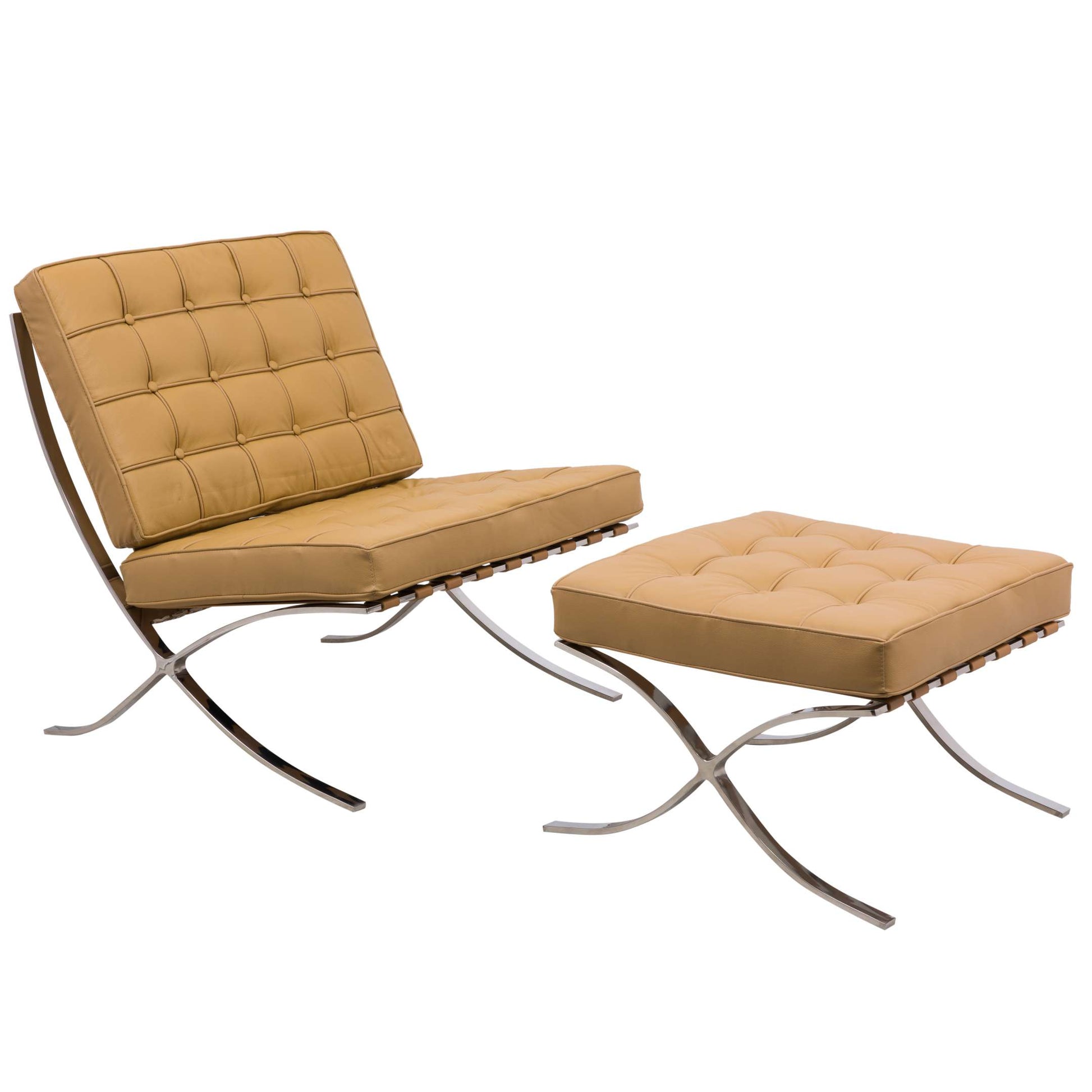 LeisureMod Bellefonte Style Modern Pavilion Chair & Ottoman | Lounge Chairs | Modishstore - 19