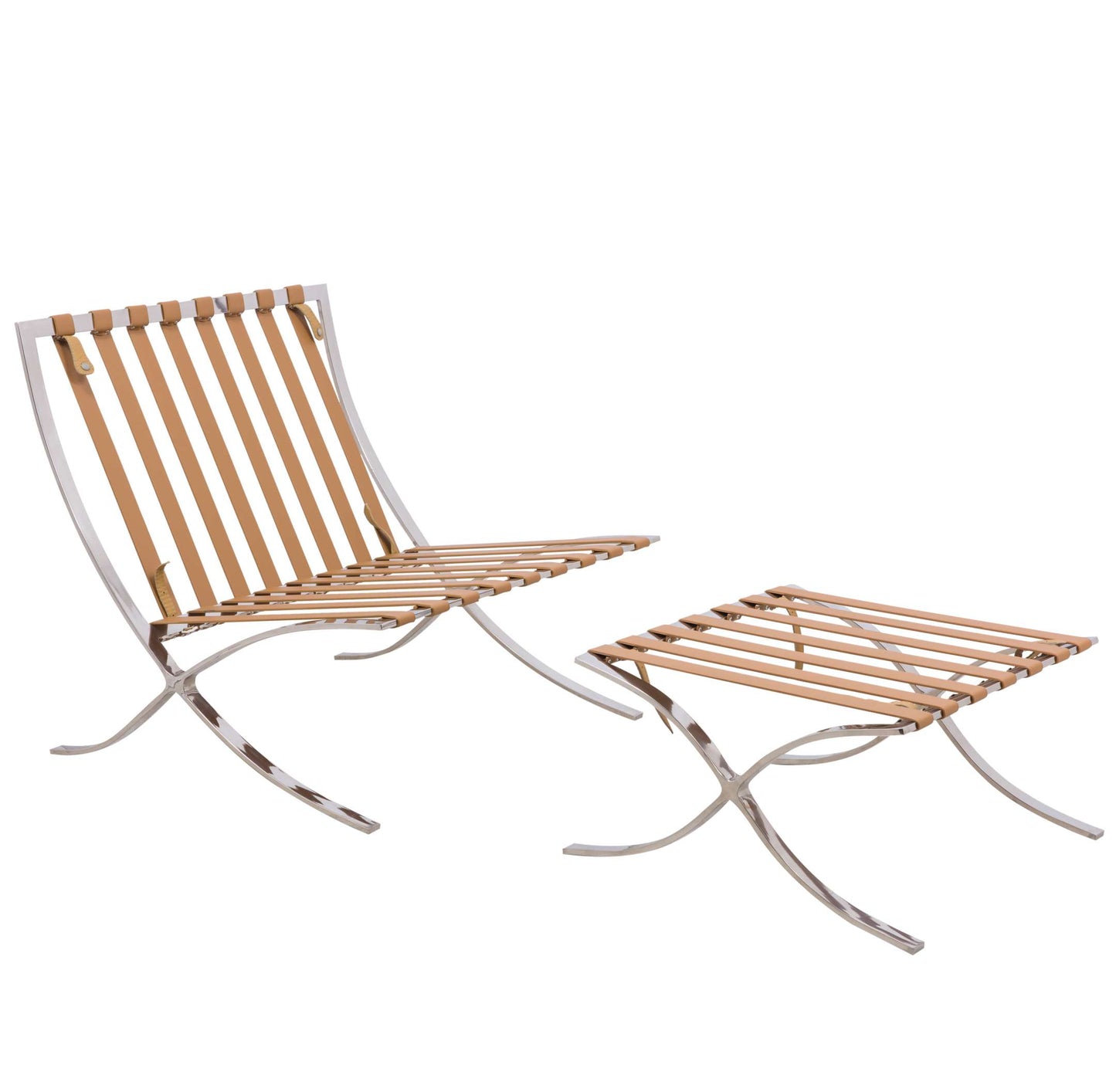 LeisureMod Bellefonte Style Modern Pavilion Chair & Ottoman | Lounge Chairs | Modishstore - 26