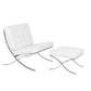 LeisureMod Bellefonte Style Modern Pavilion Chair & Ottoman | Lounge Chairs | Modishstore - 30