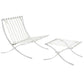 LeisureMod Bellefonte Style Modern Pavilion Chair & Ottoman | Lounge Chairs | Modishstore - 37