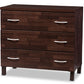 baxton studio maison modern and contemporary oak brown finish wood 3 drawer storage chest | Modish Furniture Store-4
