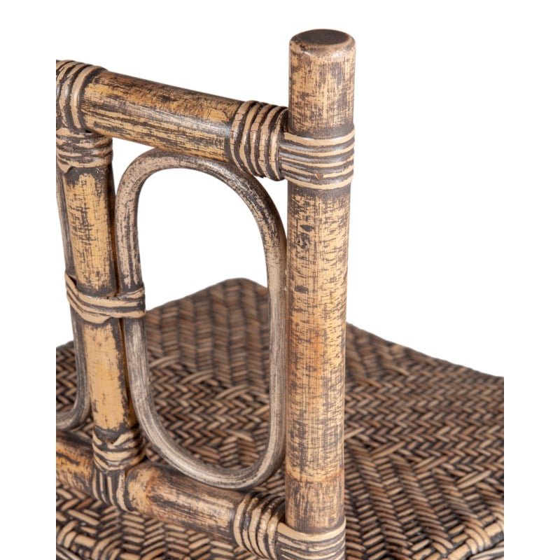 Fela Rattan Barstool, Grey Wash by Jeffan | Bar Stools | Modishstore - 6