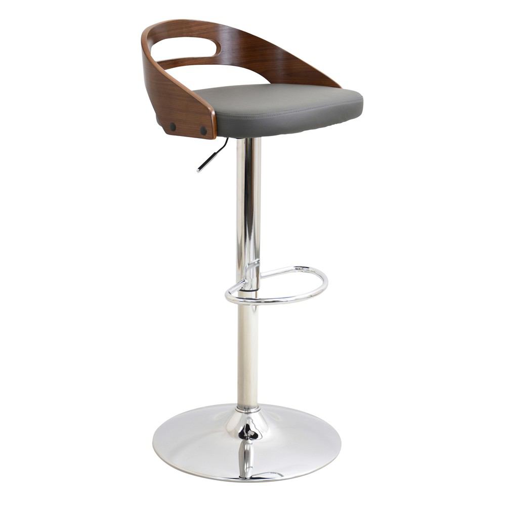 LumiSource Cassis Height Adjustable Barstool with Swivel-4