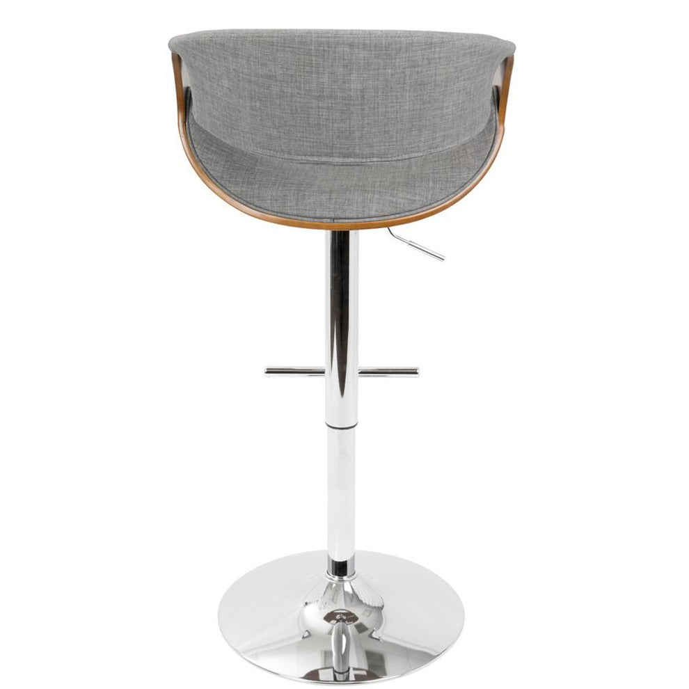 LumiSource Curvo Height Adjustable Barstool with Swivel-23