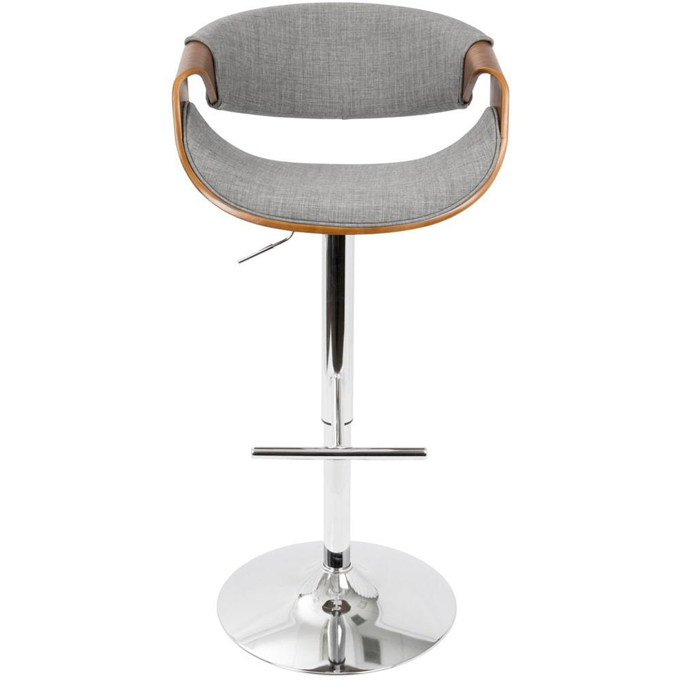 LumiSource Curvo Height Adjustable Barstool with Swivel-24