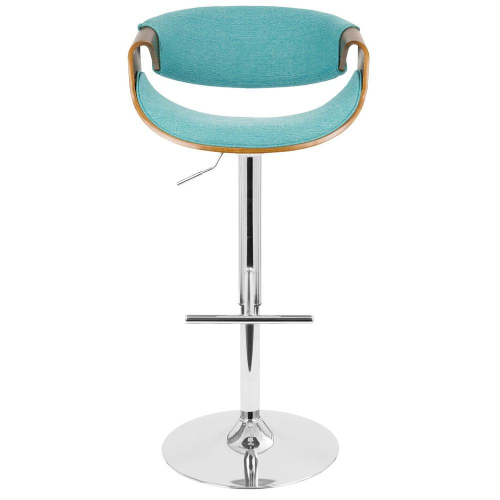 LumiSource Curvo Height Adjustable Barstool with Swivel-12