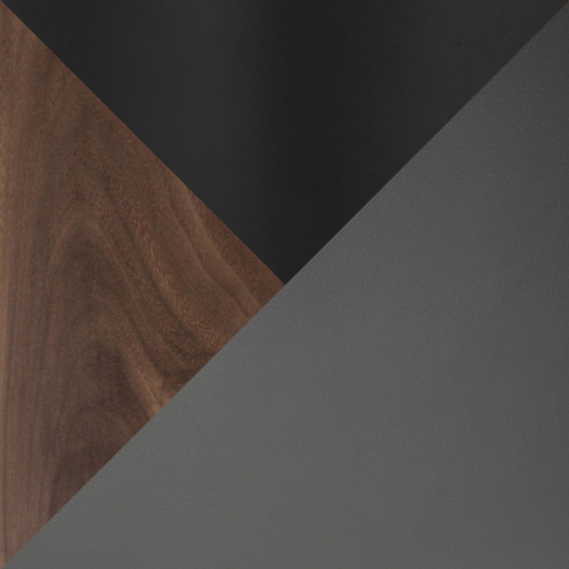 Mason Contemporary Adjustable Barstool with Swivel in Black Metal, Walnut Wood and Grey Faux Leather with Straight T Footrest By LumiSource - Set of 2 | Bar Stools | Modishstore - 3