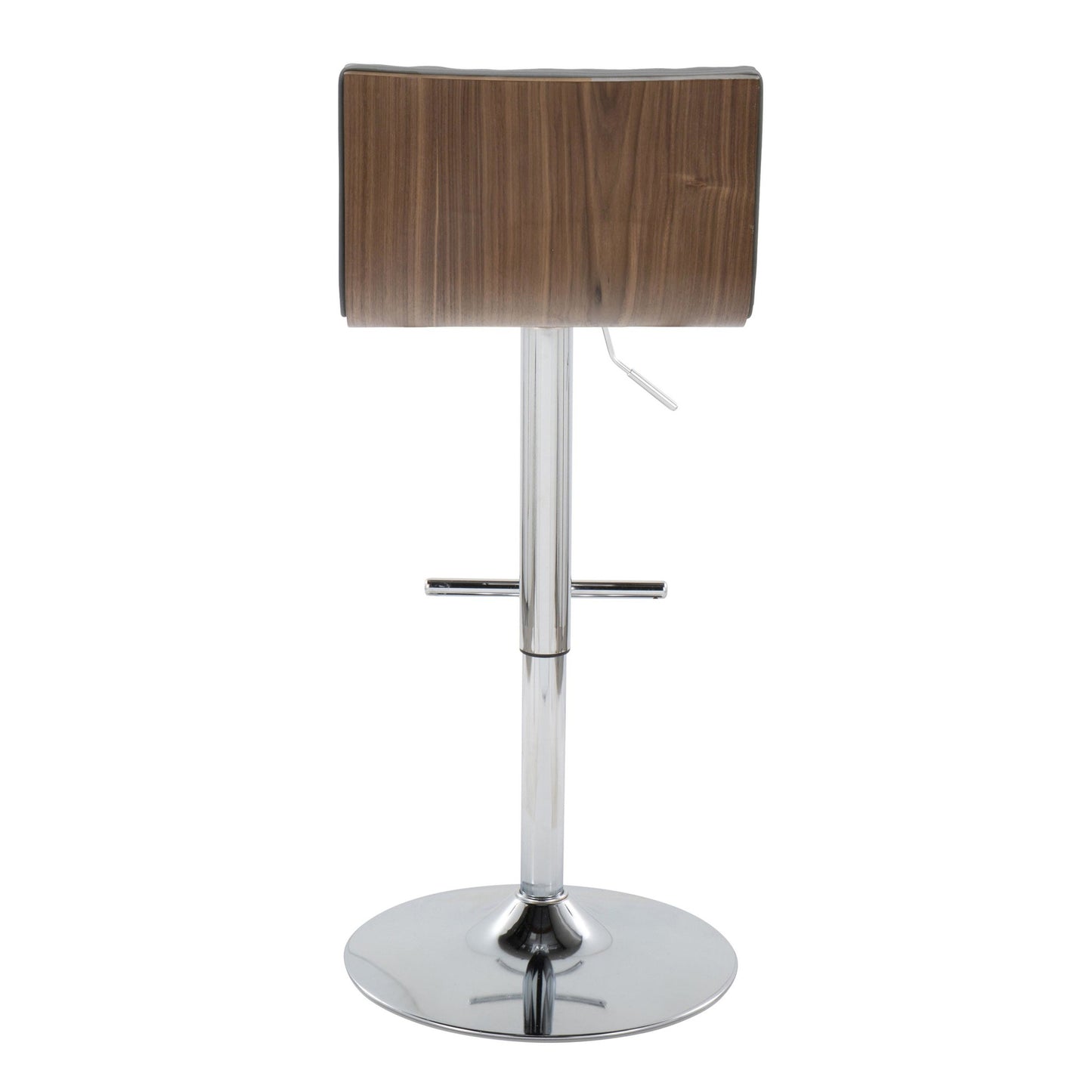 Mason Contemporary Adjustable Barstool with Swivel in Chrome Metal By LumiSource - Set of 2 | Bar Stools | Modishstore - 7