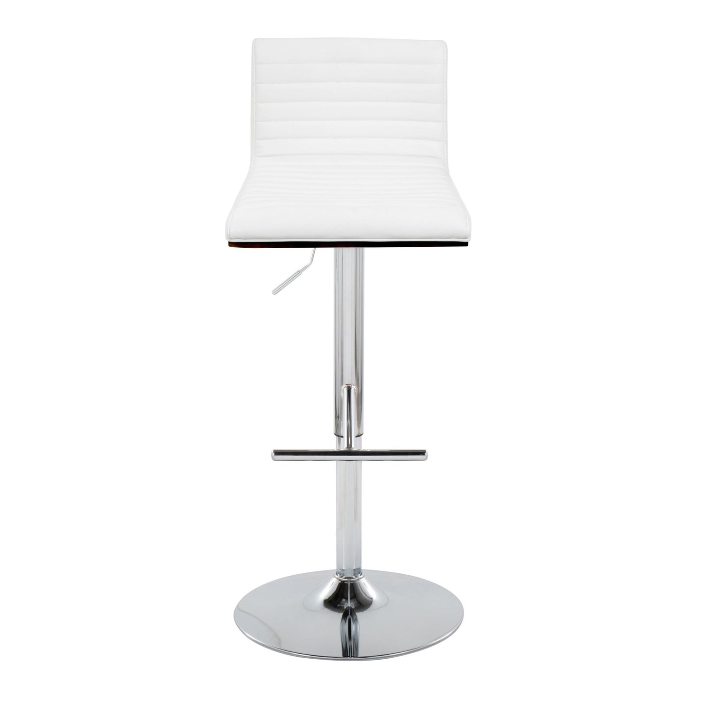 Mason Contemporary Adjustable Barstool with Swivel in Chrome Metal By LumiSource - Set of 2 | Bar Stools | Modishstore - 9