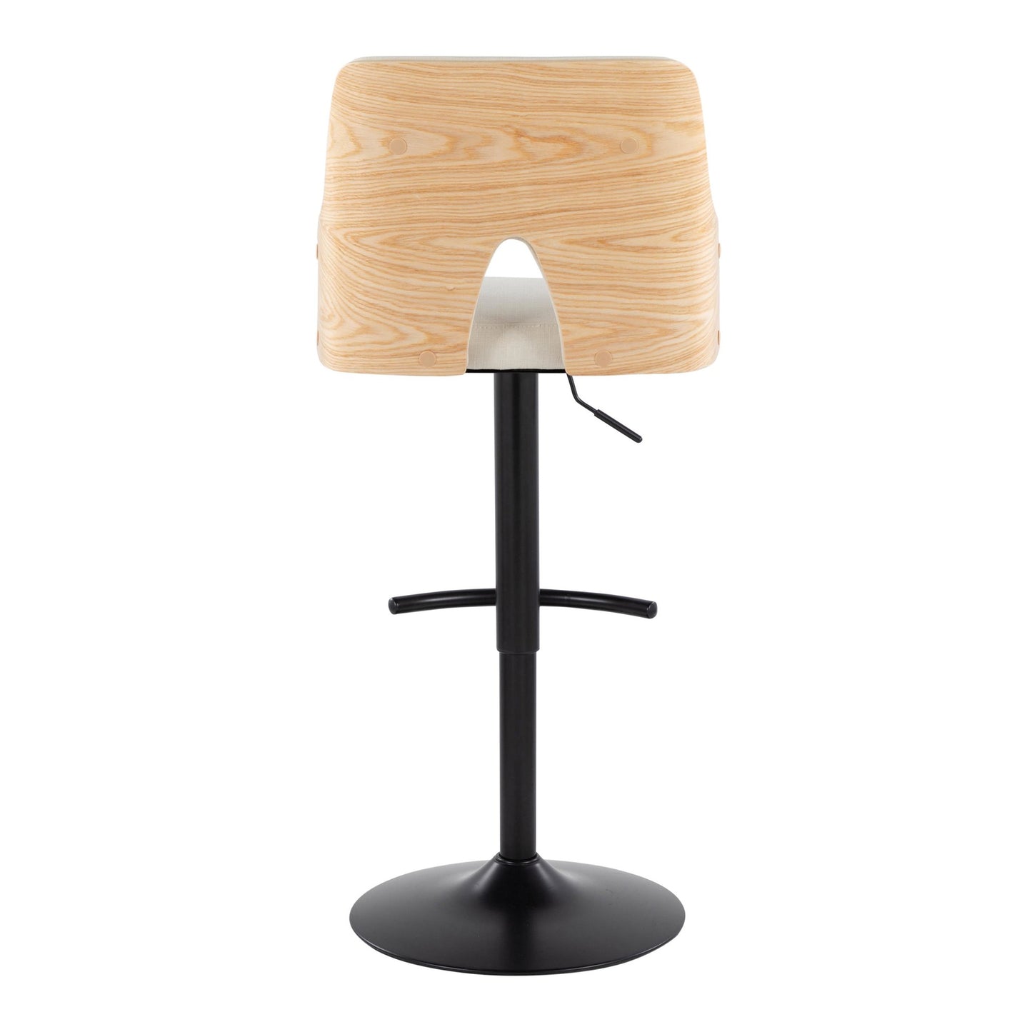 Stella Adjustable Barstool - Set of 2 Cream By LumiSource | Bar Stools | Modishstore - 7