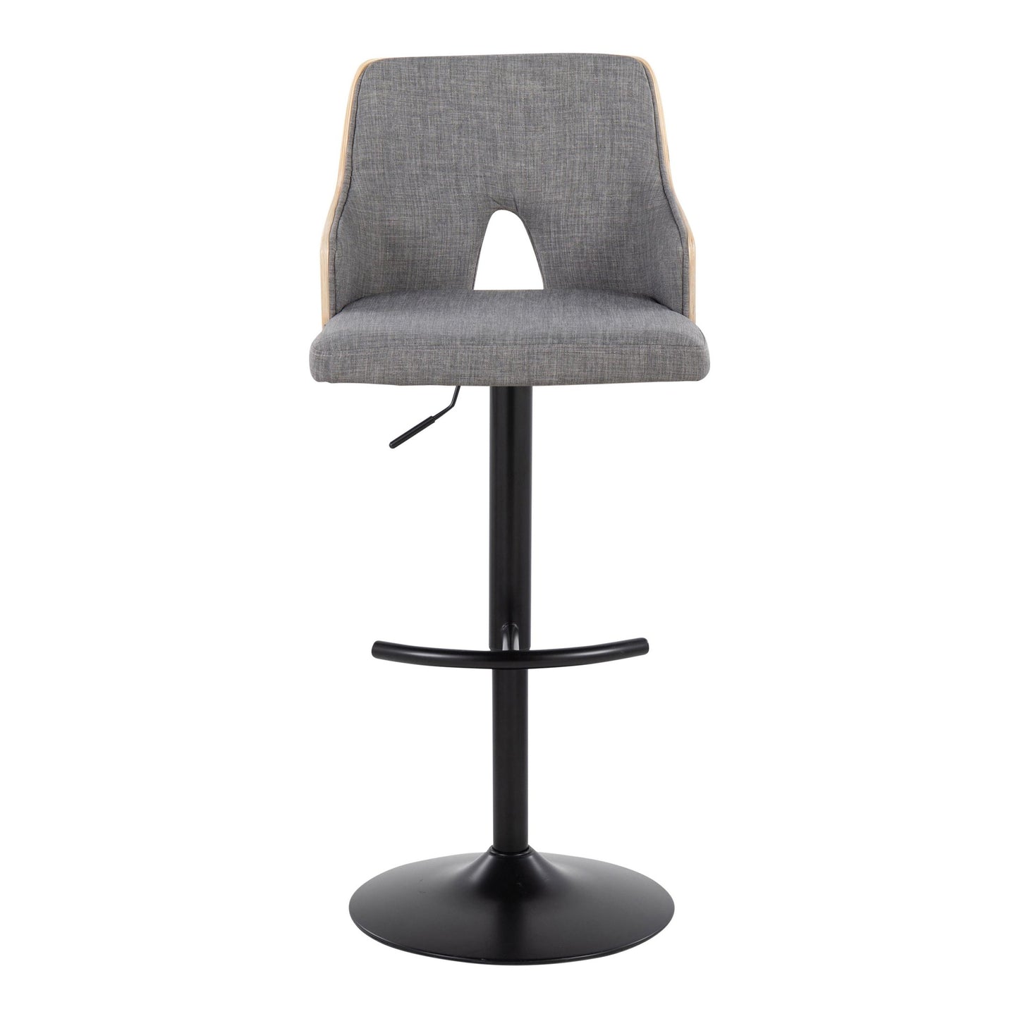 Stella Adjustable Barstool - Set of 2 Cream By LumiSource | Bar Stools | Modishstore - 14